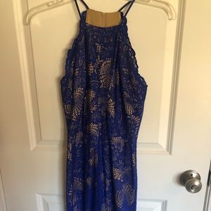 B. Darlin Royal Blue Lace Dress